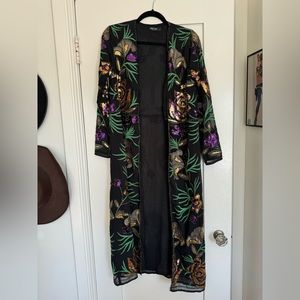 Embellished Floral Kimono
